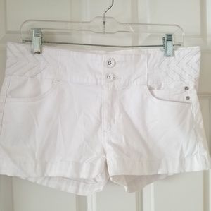 White Denim Shorts